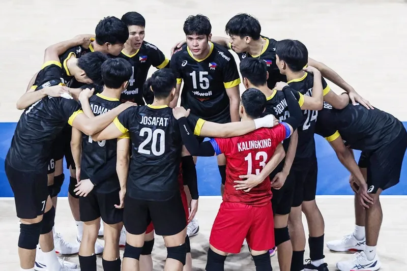 Đội tuyển bóng chuyền nam Philippines tại Giải vô địch bóng chuyền nam thế giới FIVB hồi tháng 9. 