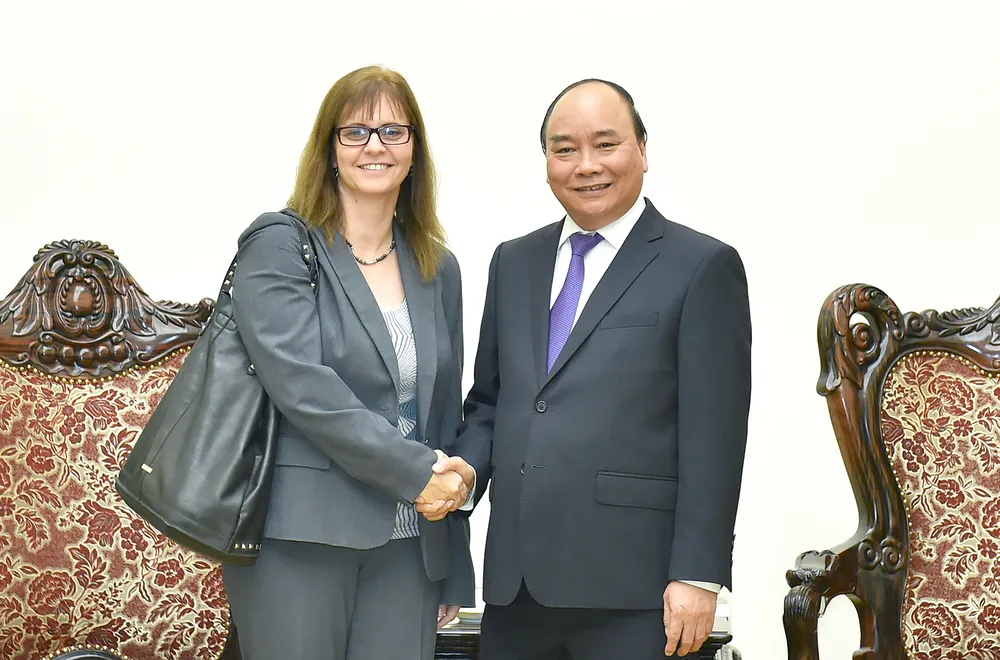 Thủ tướng Nguyễn Xuân Phúc tiếp Đại sứ Israel đến chào từ biệt. Ảnh: VGP
