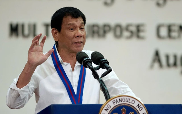 Tổng thống Philippines Rodrigo Duterte. Ảnh: REUTERS