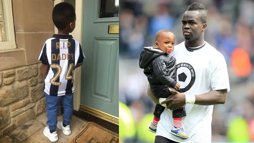 Con trai Tiote và chiếc áo số 24 của cha.