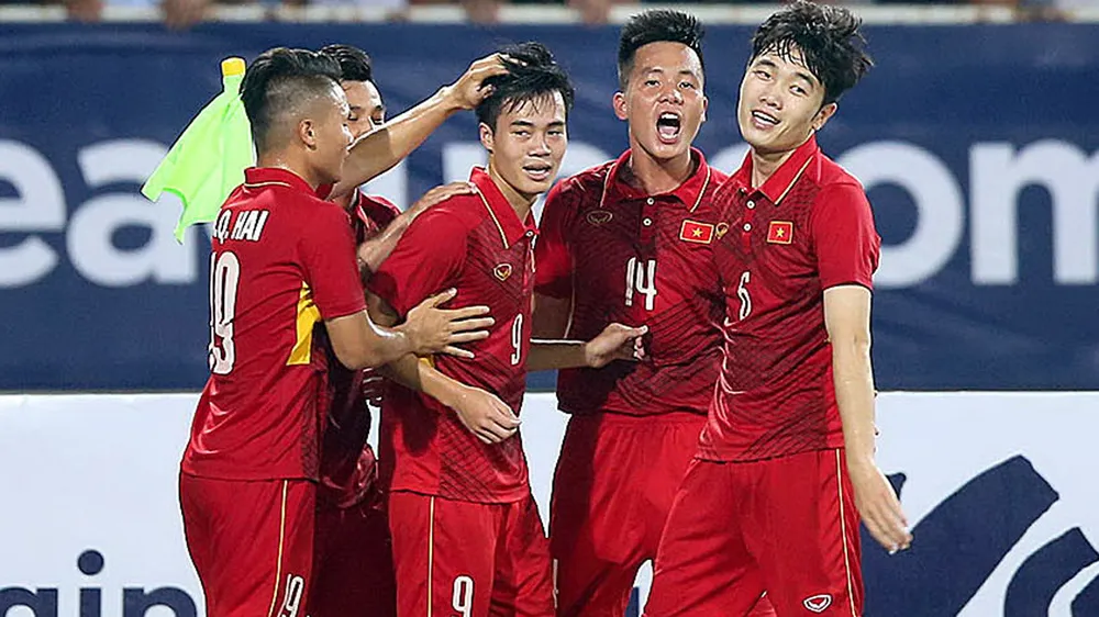 Xuân Trường – Văn Toàn là một trong số những “cầu thủ vàng” của U22 Việt Nam. Ảnh: Minh Hoàng