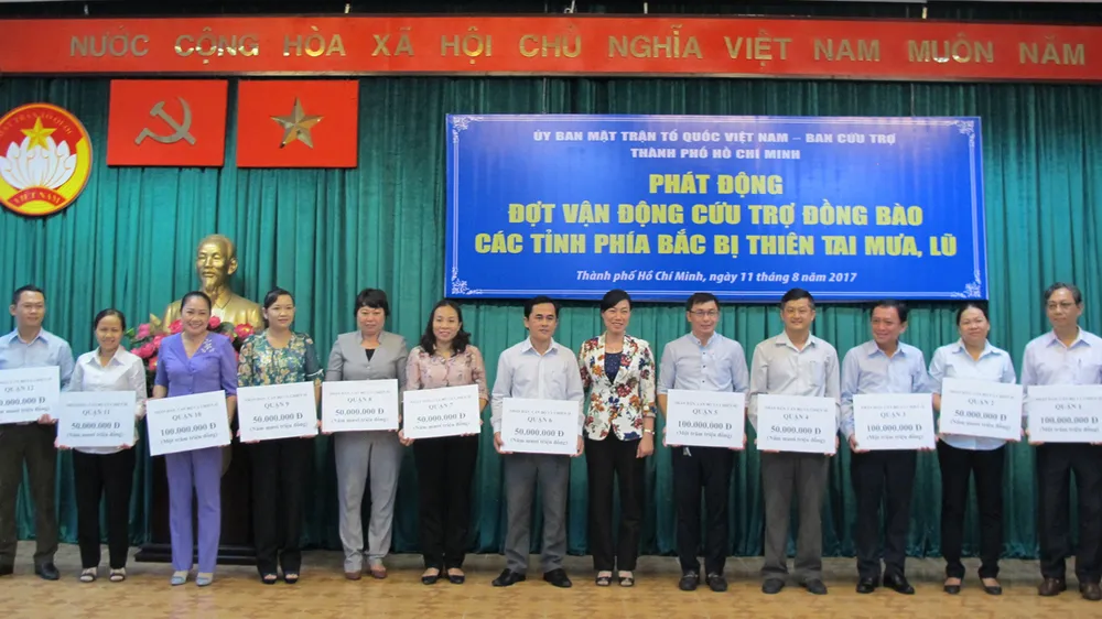 Nhiều đơn vị đã đăng ký đóng góp cứu trợ đồng bào bị thiên tai