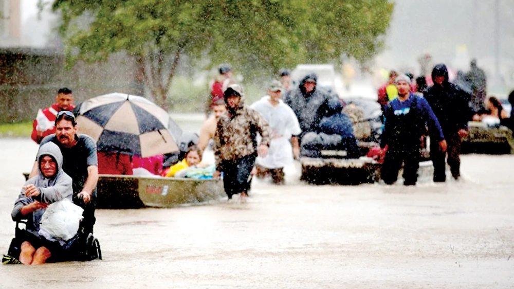 Bão Harvey gây ngập lụt ở Texas