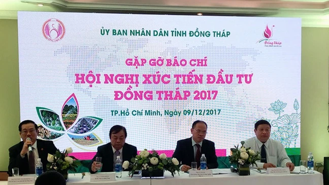 UBND tỉnh Đồng Tháp thông tin về chương trình Hội nghị Xúc tiến đầu tư năm 2017