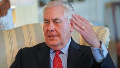 Ngoại trưởng Mỹ Rex Tillerson trả lời phỏng vấn kênh truyền hình CNN ngày 5-1-2018