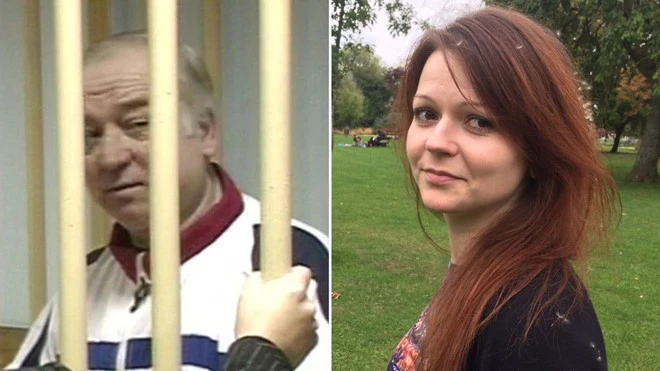 Cựu điệp viên Sergei Skripal và con gái Julia Skripal. Ảnh: SKY NEWS 