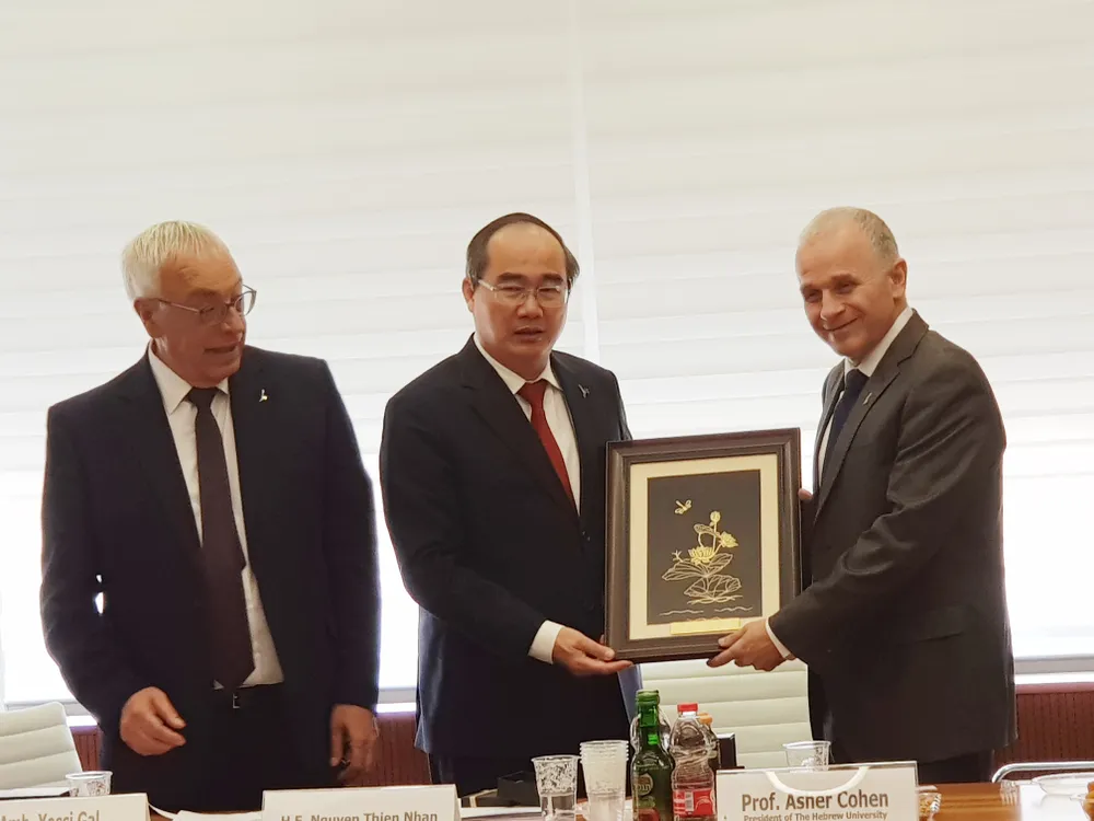 Bí thư Thành ủy TPHCM Nguyễn Thiện Nhân hội kiến Tổng thống Israel Reuven Rivlin ảnh 3 Bí thư Thành ủy TPHCM Nguyễn Thiện Nhân hội kiến Tổng thống Israel Reuven Rivlin ảnh 3
