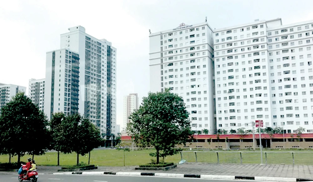 Dự án nhà ở xã hội tại quận 2 Ảnh: HUY ANH
