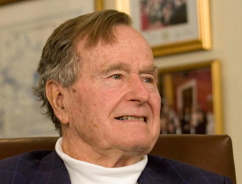 Tổng thống thứ 41 của Mỹ George Herbert Walker Bush. Ảnh: REUTERS