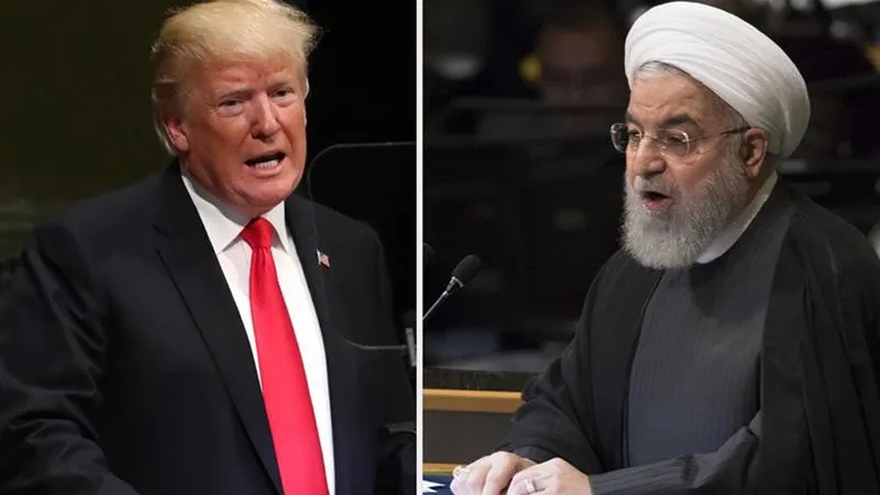 Tổng thống Mỹ Donald Trump và người đồng cấp Iran Hassan Rouhani. Ảnh: Aljazeera