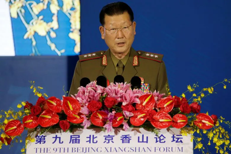 Thứ trưởng Bộ Quốc phòng Triều Tiên Kim Hyong-ryong. Ảnh: REUTERS
