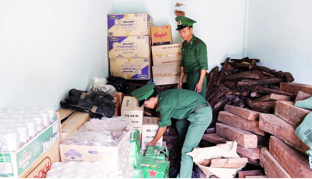 Bộ đội biên phòng Quảng Trị liên tục bắt giữ hàng loạt vụ buôn lậu Ảnh: NGUYỄN HOÀNG