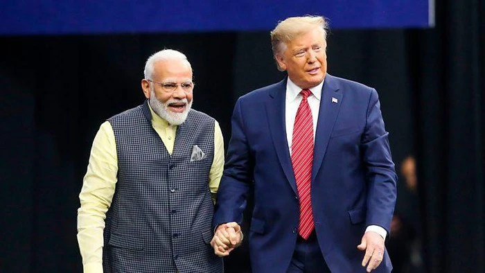 Thủ tướng Ấn Độ Narendra Modi và Tổng thống Mỹ Donald Trump. Ảnh: BBC