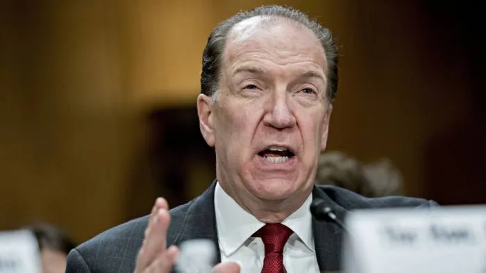 Chủ tịch Ngân hàng Thế giới David Malpass. Ảnh: FINANCIAL TIMES