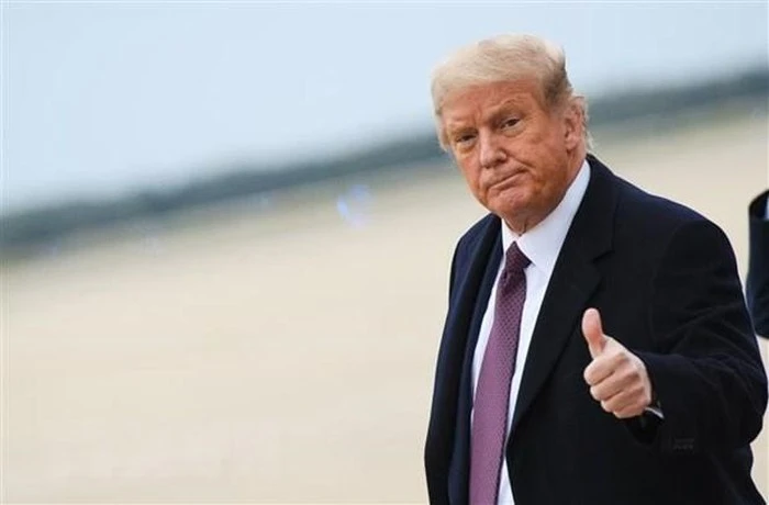 Tổng thống Mỹ Donald Trump tại căn cứ không quân Andrews ở Maryland, Mỹ, ngày 1-10-2020. Nguồn: TTXVN