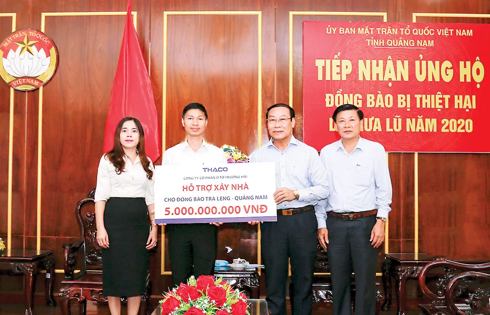 Thaco hỗ trợ xây dựng lại ngôi làng cho đồng bào Trà Leng - Quảng Nam