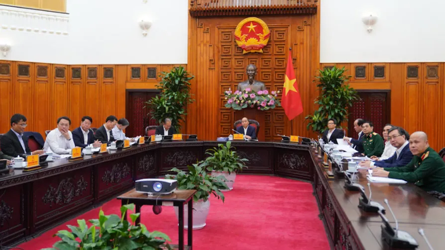 Ban Chỉ đạo An toàn, an ninh mạng quốc gia đã ra mắt và họp phiên đầu tiên dưới sự chủ trì của Thủ tướng Nguyễn Xuân Phúc. Ảnh: VGP