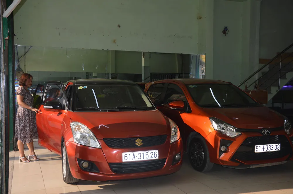 Xe phục vụ mùa tết tại cơ sở cho thuê xe tự lái 25 đường Hoàng Diệu 2 (phường Linh Trung, TP Thủ Đức)