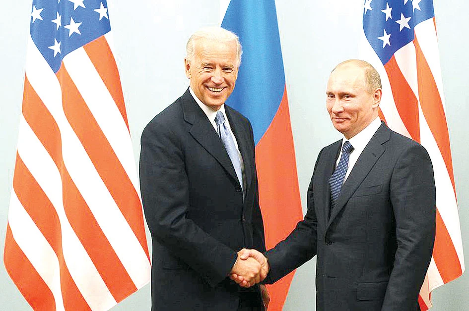 Tổng thống Nga Vladimir Putin tiếp ông Joe Biden tại Moscow năm 2011, lúc đó là Phó Tổng thống Mỹ. Ảnh: TASS