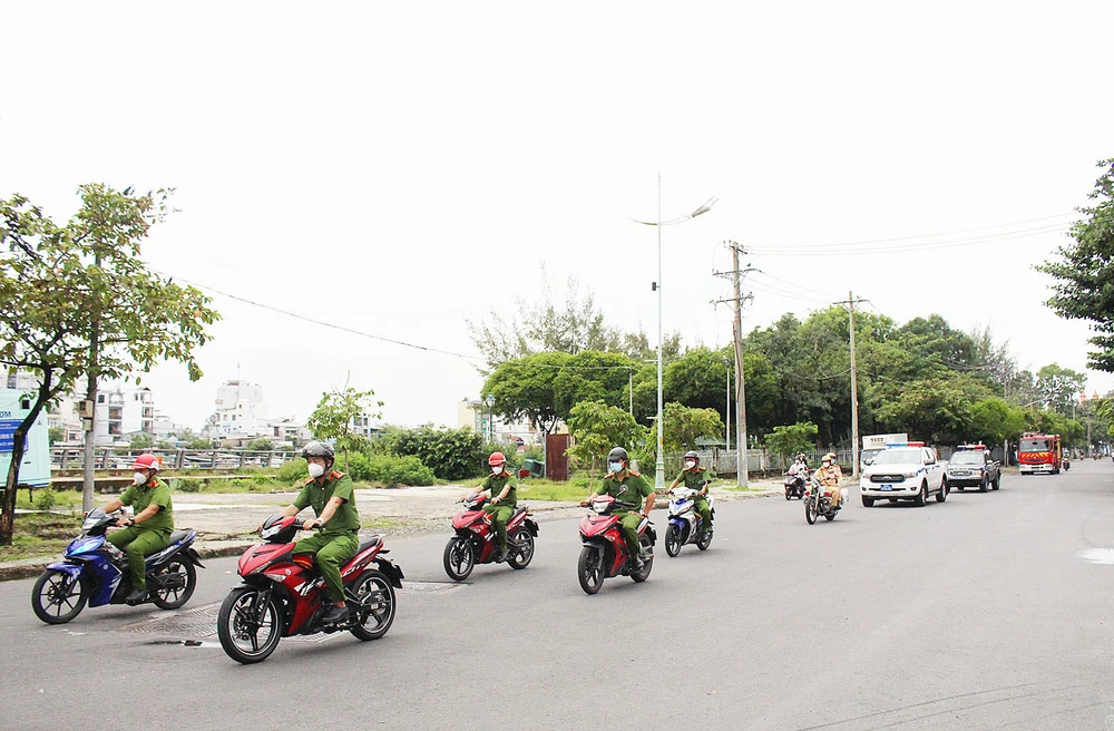 Lực lượng công an tăng cường tuần tra phòng chống tội phạm 