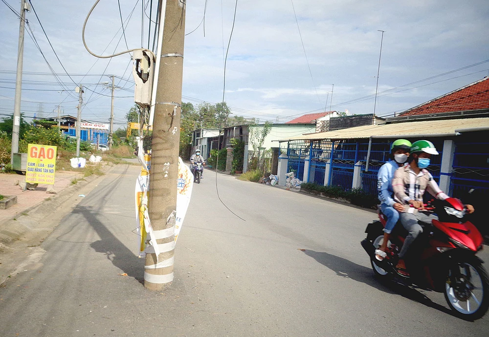 Những trụ điện nguy hiểm