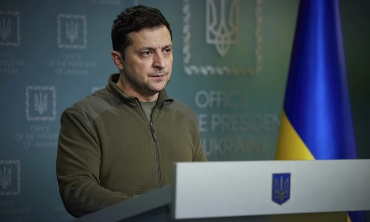 Tổng thống Ukraine Volodymyr Zelensky. Ảnh: AP.