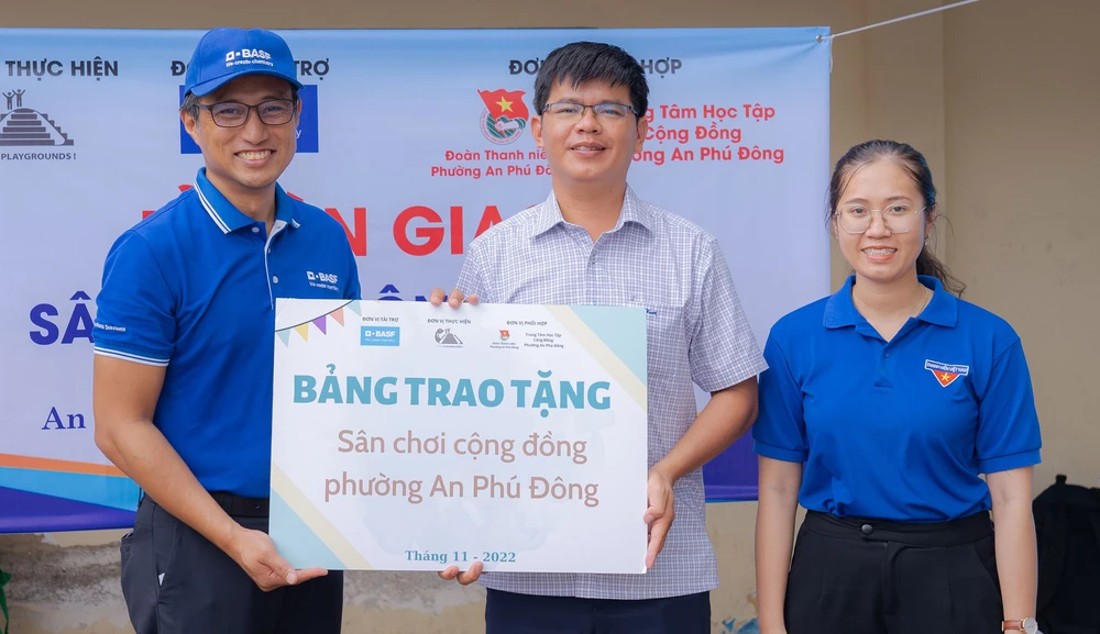 BASF và Think Playgrounds trao tặng sân chơi cộng đồng thứ 6