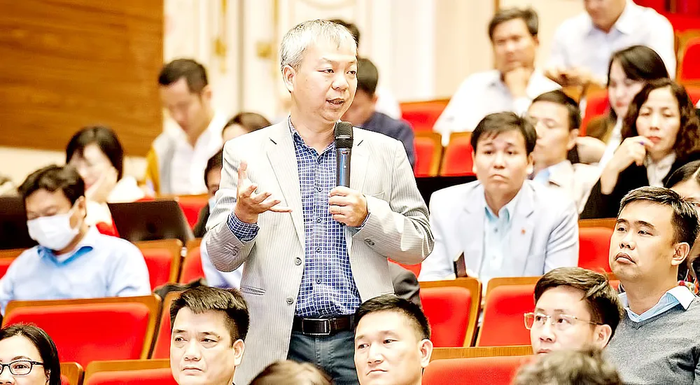 TS Nguyễn Quốc Chính, Giám đốc Trung tâm Khảo thí và đánh giá chất lượng đào tạo, Đại học Quốc gia TPHCM phát biểu tại hội nghị. Ảnh: LÝ TRẦN TS Nguyễn Quốc Chính, Giám đốc Trung tâm Khảo thí và đánh giá chất lượng đào tạo, Đại học Quốc gia TPHCM phát biểu tại hội nghị. Ảnh: LÝ TRẦN