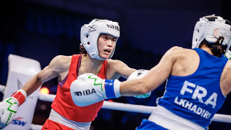 Võ sĩ Nguyễn Thị Tâm (trái) giúp quyền Anh Việt Nam vang danh thế giới. Ảnh: P.MINH