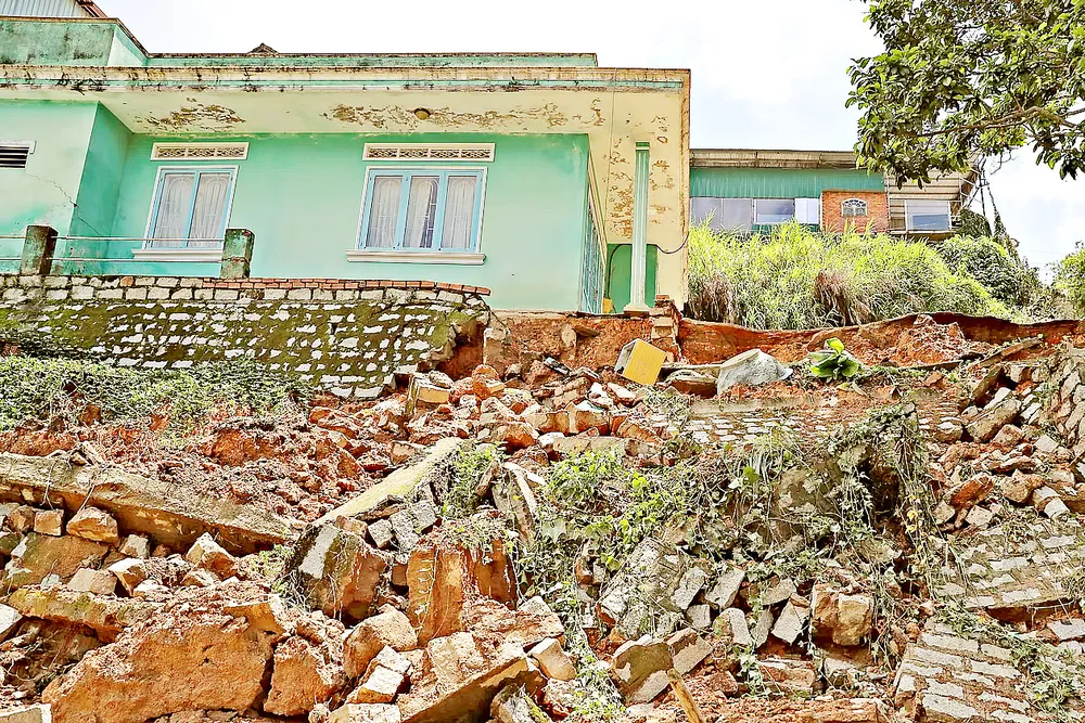 Nhiều bờ taluy tại Đà Lạt xây dựng từ lâu, không đảm bảo an toàn