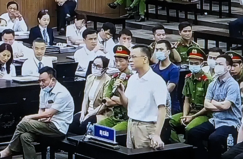 Bị cáo Đào Minh Dương khai trước tòa. Ảnh: ĐỖ TRUNG Bị cáo Đào Minh Dương khai trước tòa. Ảnh: ĐỖ TRUNG
