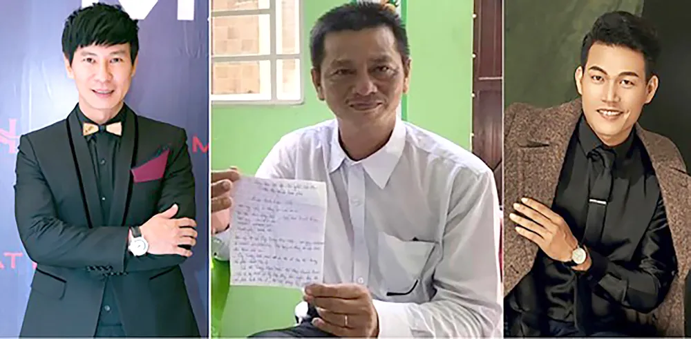 Vụ tranh chấp quyền sở hữu lời bài hát Gánh mẹ giữa nhà thơ Trương Minh Nhật (giữa) với ông Đoàn Đông Đức (bìa phải), Công ty TNHH Lý Hải Production (do ca sĩ Lý Hải thành lập) kéo dài gần 4 năm Vụ tranh chấp quyền sở hữu lời bài hát Gánh mẹ giữa nhà thơ Trương Minh Nhật (giữa) với ông Đoàn Đông Đức (bìa phải), Công ty TNHH Lý Hải Production (do ca sĩ Lý Hải thành lập) kéo dài gần 4 năm