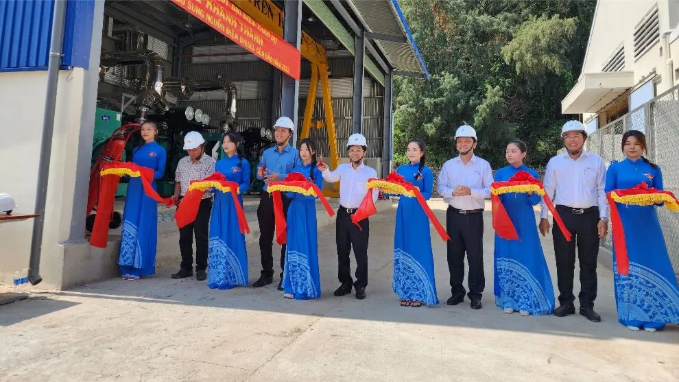 Cắt băng khánh thành công trình “Bổ sung nguồn điện diesel Côn Đảo năm 2023”
