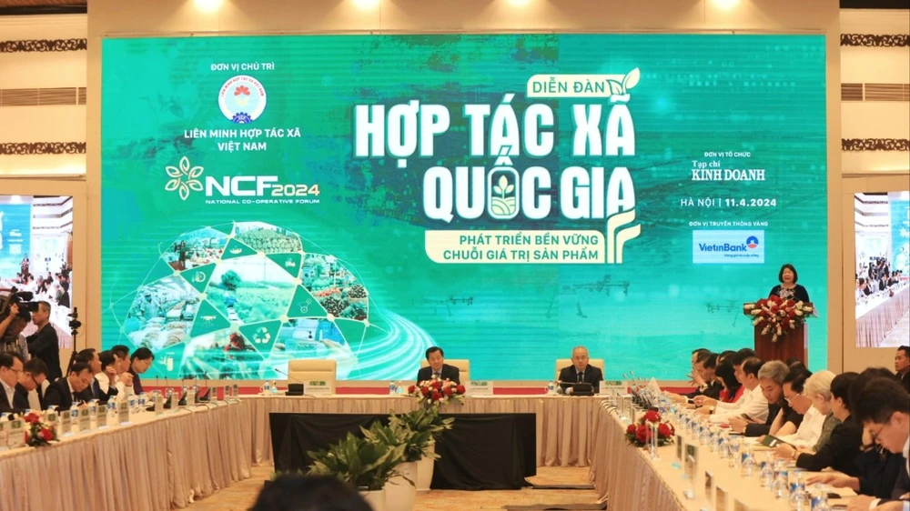 Diễn đàn “Hợp tác xã quốc gia năm 2024”. Ảnh: VPG