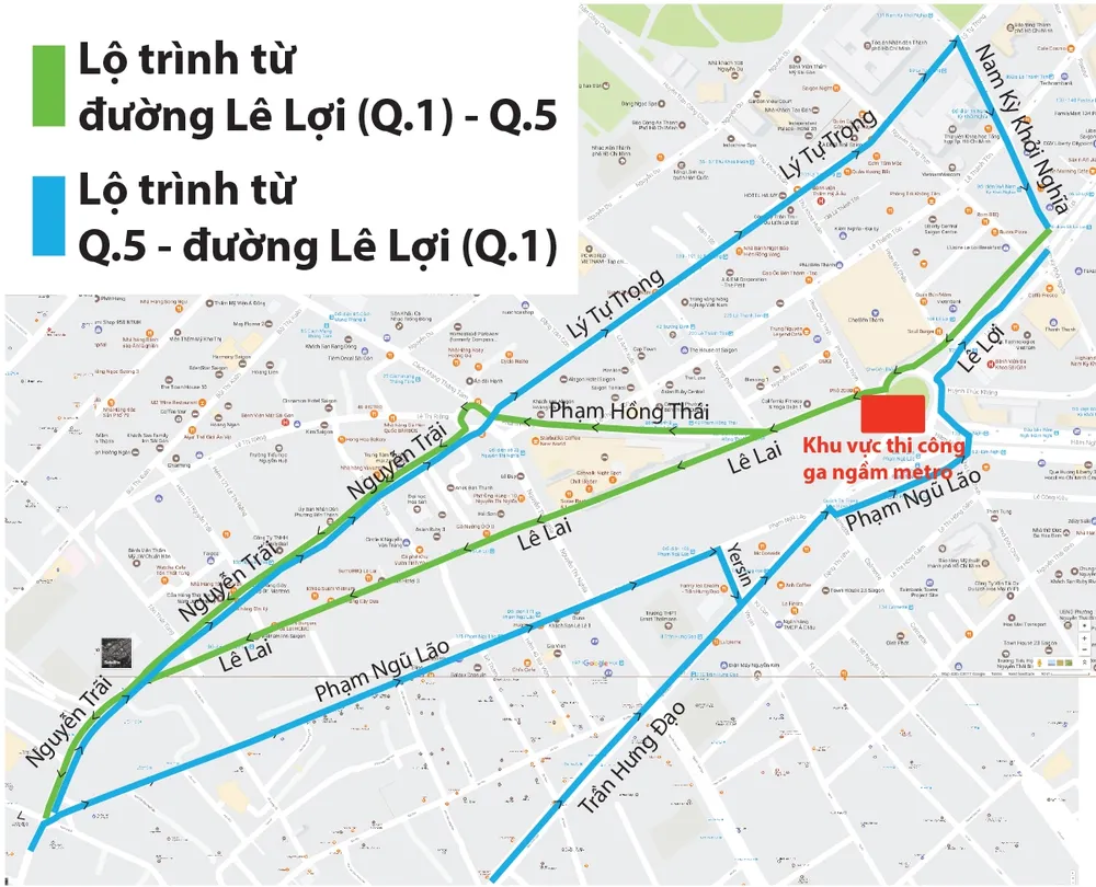Vẫn lúng túng phân luồng giao thông khu vực trung tâm TPHCM ảnh 4