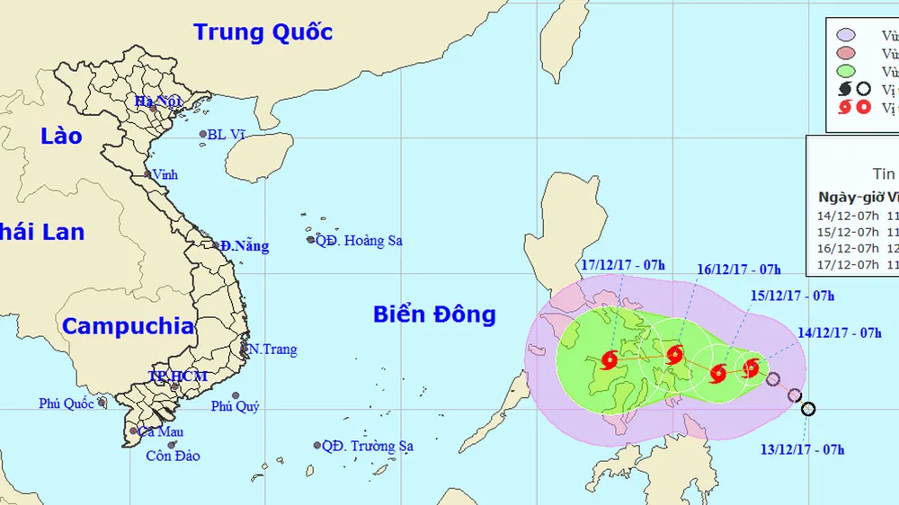 Áp thấp nhiệt đới đã mạnh lên thành bão ảnh 1
