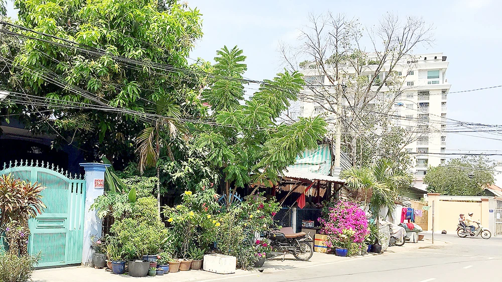 Khu nhà 13 căn của các cựu chiến binh tại đường Nguyễn Tư Nghiêm