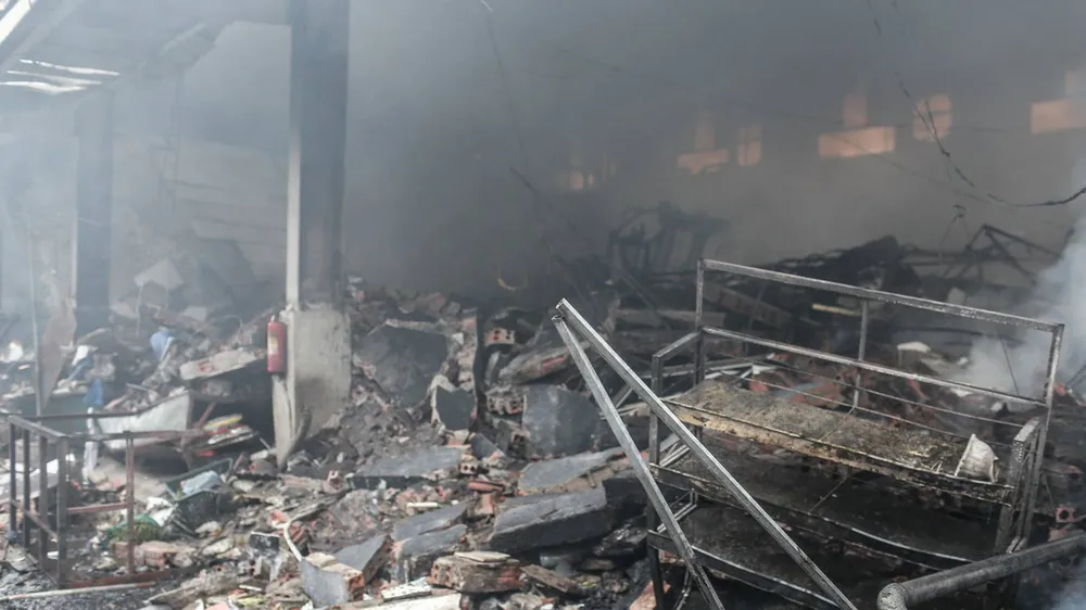 Cháy lớn thiêu rụi chợ Quang ở Thanh Trì, Hà Nội  ảnh 3