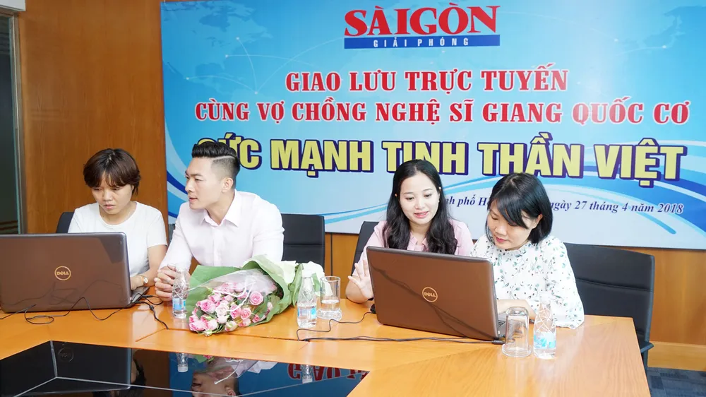 Giao lưu trực tuyến với nghệ sĩ Giang Quốc Cơ và người bạn đời MC Hồng Phượng ảnh 3