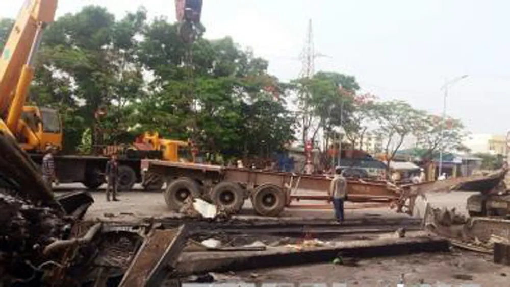Hiện trường vụ tai nạn