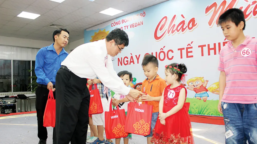 Rộn ràng niềm vui trong Ngày Tết thiếu nhi tại Vedan Việt Nam ảnh 2 Rộn ràng niềm vui trong Ngày Tết thiếu nhi tại Vedan Việt Nam ảnh 2
