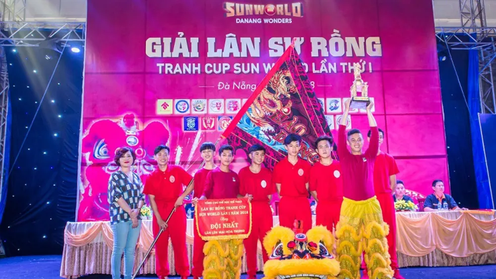 Mãn nhãn những màn trình diễn lân sư rồng tại Sun World Danang Wonders ảnh 6 Mãn nhãn những màn trình diễn lân sư rồng tại Sun World Danang Wonders ảnh 6