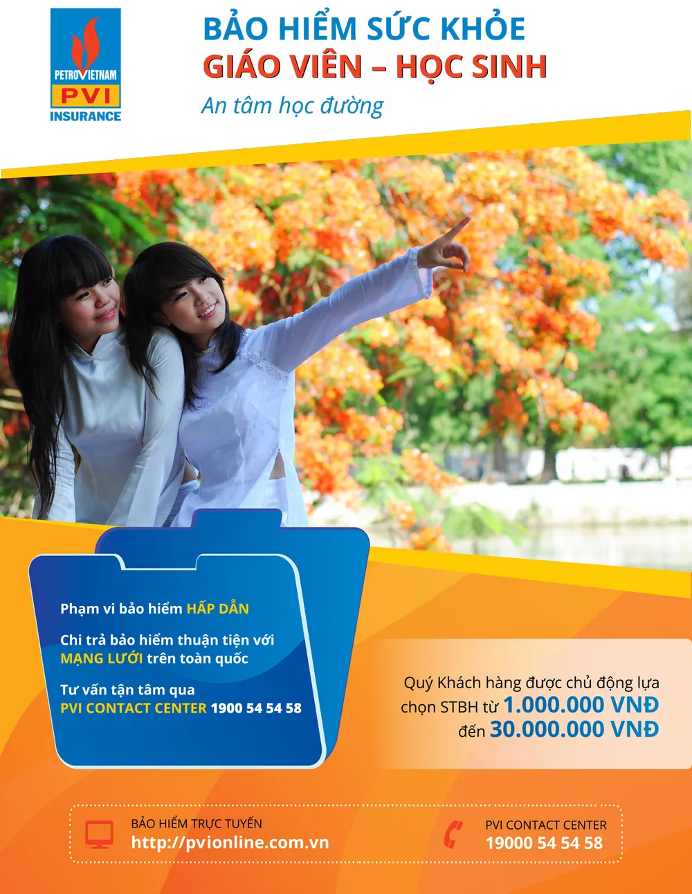 Bảo hiểm PVI trao học bổng, quà tặng và bảo hiểm cho HS-SV nhân dịp năm học mới ảnh 1