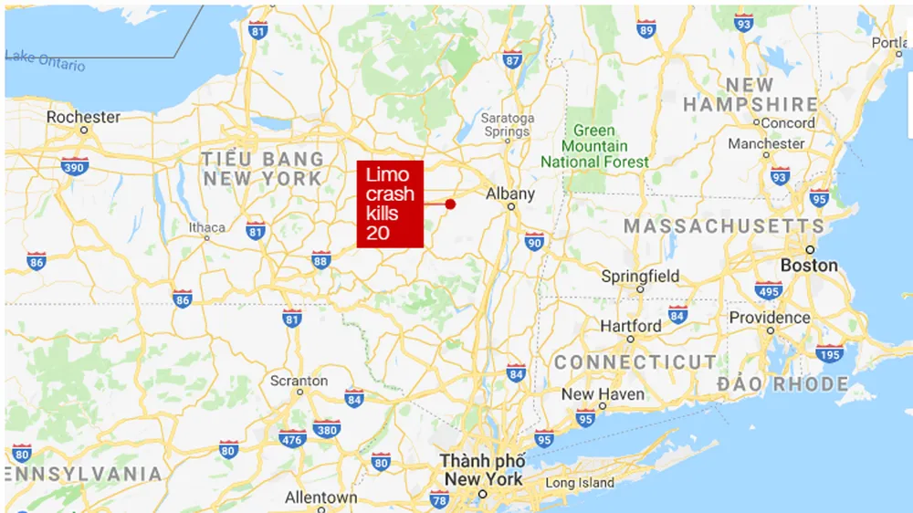 Tai nạn ô tô nghiêm trọng tại New York, 20 người thiệt mạng ảnh 1