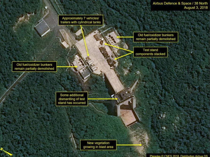 Trang 38 North: Triều Tiên không tiến hành dỡ bỏ thêm tại bãi thử tên lửa ảnh 1