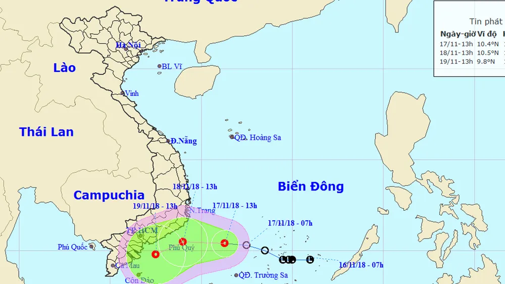 Áp thấp nhiệt đới gây gió giật cấp 9, biển động mạnh ảnh 1