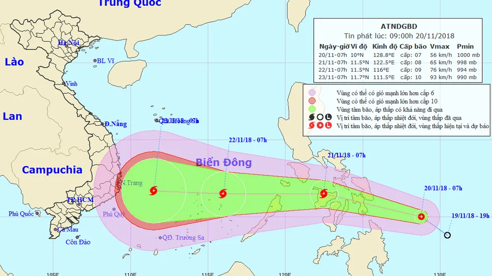 Áp thấp nhiệt đới gần Biển Đông khả năng mạnh lên thành bão ảnh 1