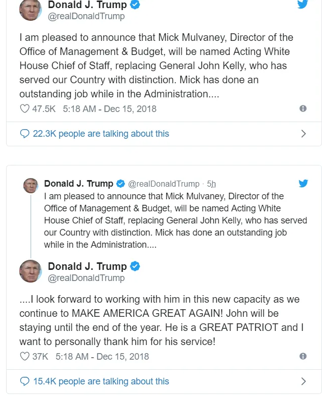 Tổng thống Mỹ bổ nhiệm quyền Chánh Văn phòng Nhà Trắng thay John Kelly ảnh 2