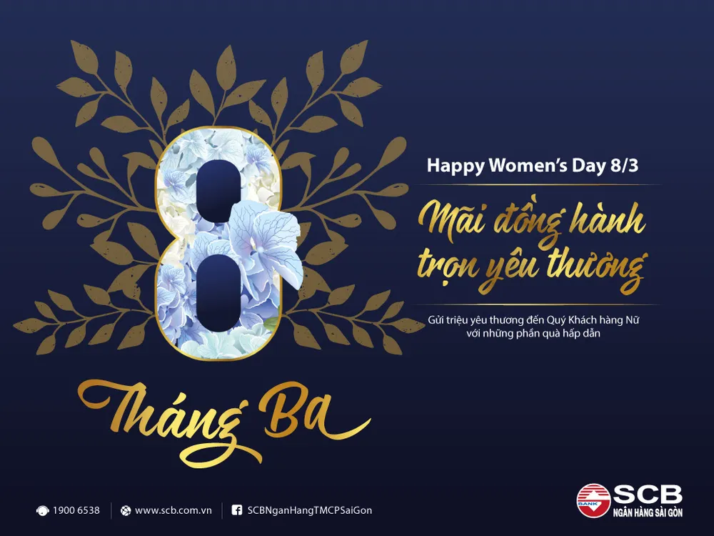 SCB tri ân khách hàng nữ nhân dịp 8-3