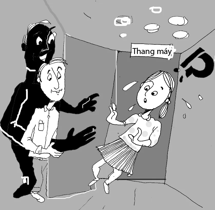 Không nên để trẻ một mình đi thang máy ảnh 1
